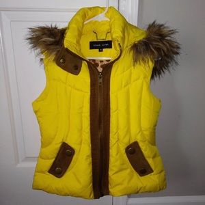 Black Rivet Goose Down Filled Vest